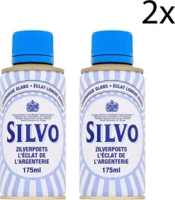 Silvo Zilverpoets - Poetsmiddel -Zilverglans - 2x 175 ML - Voordeelverpakking 8 Silvo Zilverpoets - Poetsmiddel -Zilverglans - 2x 175 ML - Voordeelverpakking -Winkel Met Schoonmaakproducten 1050x1200