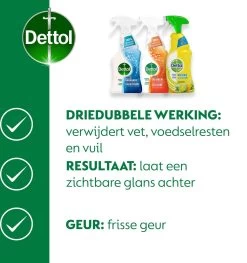 Dettol - 1,5L Allesreiniger Spray Power & Fresh - Badkamer 1x500 Ml Keuken 1x500ml Citrus 1x500ml - Voordeelverpakking -Winkel Met Schoonmaakproducten 1125x1200 1