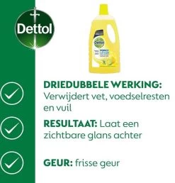 Dettol - Power & Fresh - Allesreiniger - Citrus - 8 X 1 Liter -Winkel Met Schoonmaakproducten 1149x1200