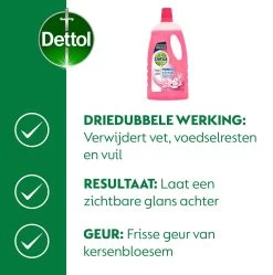 Dettol - Power & Fresh - Allesreiniger - Kersenbloesem - 8 X 1 Liter -Winkel Met Schoonmaakproducten 1189x1200
