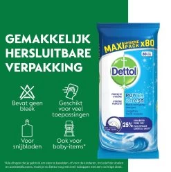 Dettol - Power & Fresh - Schoonmaakdoekjes - Oceaanfris - 4 X 80 Doekjes 12 Dettol - Power & Fresh - Schoonmaakdoekjes - Oceaanfris - 4 X 80 Doekjes -Winkel Met Schoonmaakproducten 1196x1200