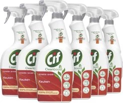Cif CleanBoost Power & Shine Keuken Spray - 6 X 750 Ml - Voordeelverpakking -Winkel Met Schoonmaakproducten 1200x1008