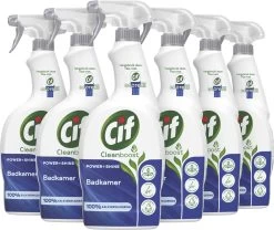 Cif CleanBoost Power & Shine Badkamer Spray - 6 X 750 Ml - Voordeelverpakking -Winkel Met Schoonmaakproducten 1200x1009