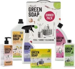 Marcel's Green Soap Dinner Pack - 1 X 1 Box -Winkel Met Schoonmaakproducten 1200x1116