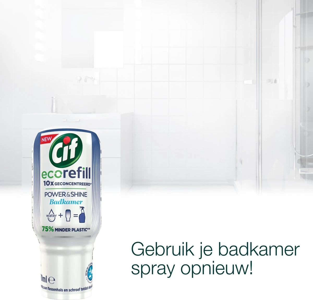 Cif Power & Shine Badkamer Ecorefill Capsule - 10 X 70 Ml - Voordeelverpakking 6 Cif Power & Shine Badkamer Ecorefill Capsule - 10 X 70 Ml - Voordeelverpakking - Afbeelding 4