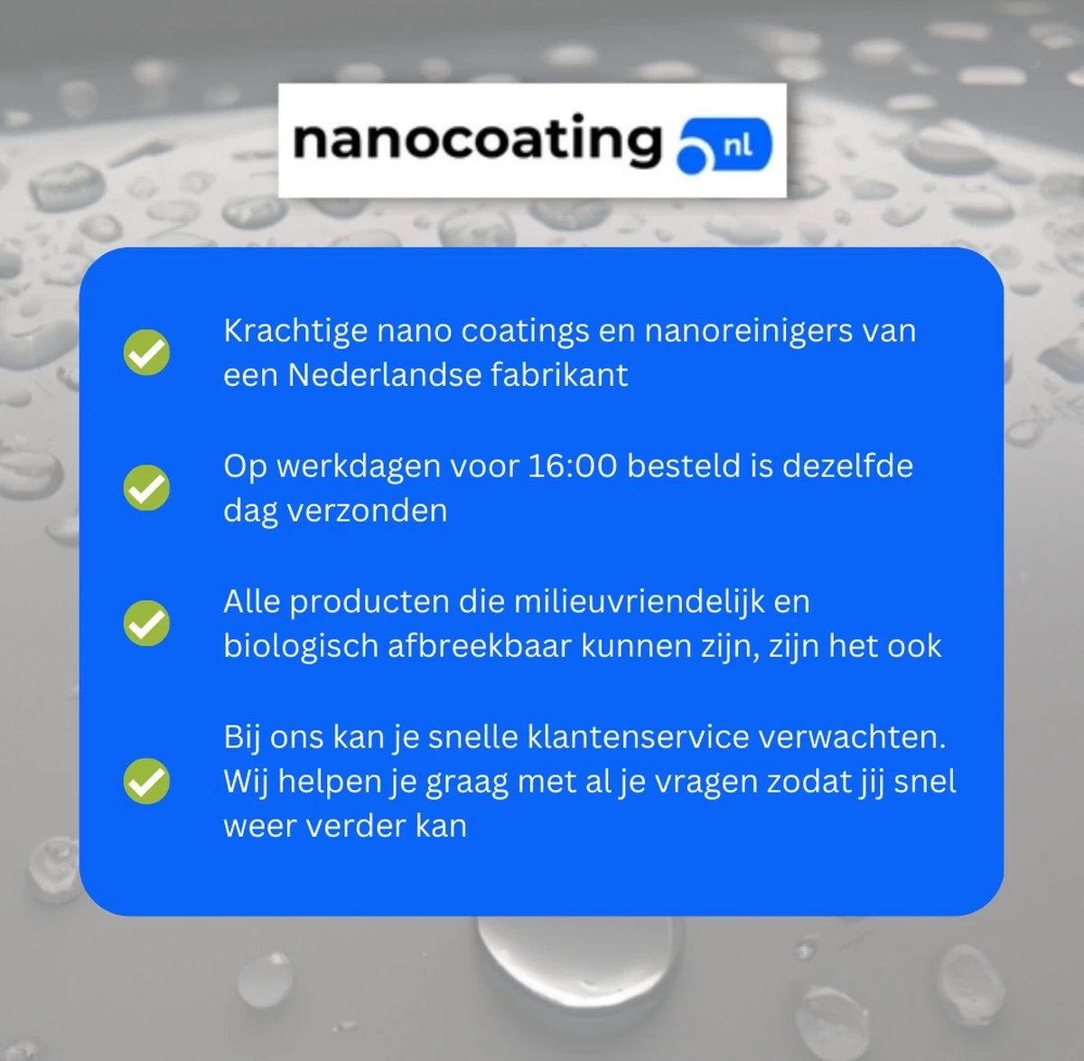 NC Nano Coating Voor Glas - Nano Coating Glas - Glascoating - Anti Condens - Water- & Vuilafstotend - Tot 5m2 6 NC Nano Coating Voor Glas - Nano Coating Glas - Glascoating - Anti Condens - Water- & Vuilafstotend - Tot 5m2 - Afbeelding 4