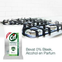 Cif Disinfect & Shine Wipes Original Desinfectie Schoonmaakdoekjes - 12 X 30 Doekjes - Voordeelverpakking -Winkel Met Schoonmaakproducten 1200x1200 175