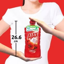 Ajax® Ajax Allesreiniger Fête Des Fleur Rode Bloem 8 X 1L - Voordeelverpakking -Winkel Met Schoonmaakproducten 1200x1200 272