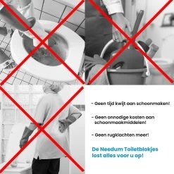 Needum ® Toiletblokjes Voor Inbouwreservoirs – WC-blokjes – Toiletblokken In Een Voordeelverpakking – 30 Stuks -Winkel Met Schoonmaakproducten 1200x1200 385
