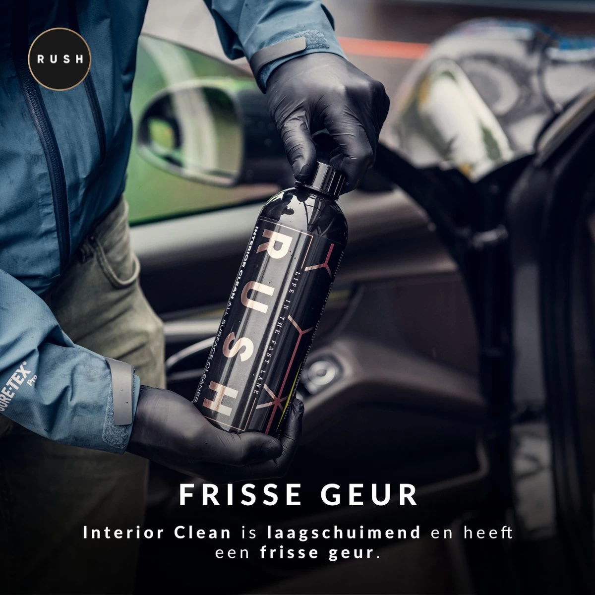RUSH Bekleding Reiniger - Interieur Reiniger - Auto Wassen - Schoonmaken - Auto Accessories - Interior Clean 750ml 4 RUSH Bekleding Reiniger - Interieur Reiniger - Auto Wassen - Schoonmaken - Auto Accessories - Interior Clean 750ml - Afbeelding 2
