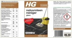 HG Natuursteenreiniger Glans (product 37) - 1L - Voor Regelmatig Gebruik Van Marmer En Kalkhoudend Natuursteen -Winkel Met Schoonmaakproducten 1200x642