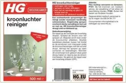 HG Kroonluchter Reiniger - 500ml - Snel Een Vlekkeloos Resultaat -Winkel Met Schoonmaakproducten 1200x794 1