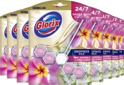 Glorix Aroma Lux Pink Jasmine & Elderflower Toiletblokken - 9 Stuks - Voordeelverpakking -Winkel Met Schoonmaakproducten 1200x827