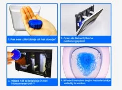 Merkloos Toiletblokjes Voor Inbouwreservoirs – WC-blokjes – Toiletblokken In Een Voordeelverpakking – 30 Stuks -Winkel Met Schoonmaakproducten 1200x895 1