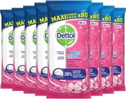 Dettol - Schoonmaakdoekjes - Power & Fresh - Kersenbloesem - 80 Stuks X8 12 Dettol - Schoonmaakdoekjes - Power & Fresh - Kersenbloesem - 80 Stuks X8 -Winkel Met Schoonmaakproducten 1200x942