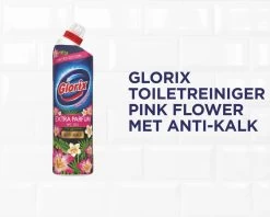 Glorix WC Powergel Toiletreiniger Pink Flower - 6 X 750 Ml - Voordeelverpakking -Winkel Met Schoonmaakproducten 1200x961