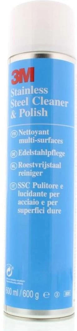 3M RVS Reiniger - 600 Ml -Winkel Met Schoonmaakproducten 279x1200