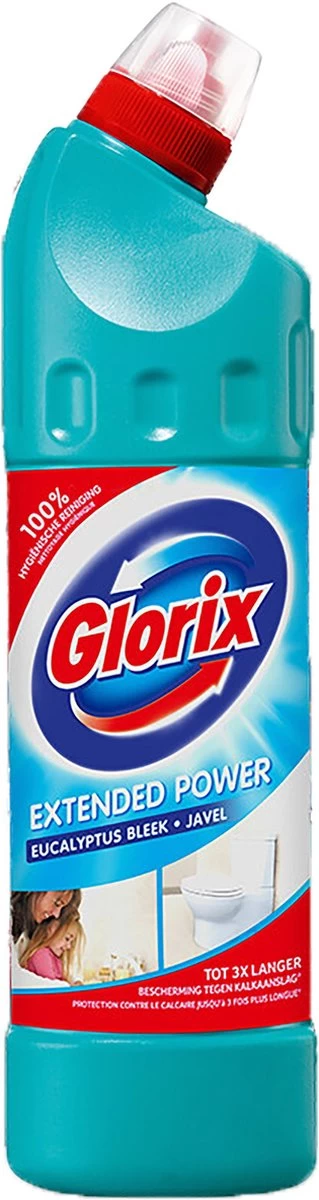 Glorix Extended Power Eucalyptus Bleek Javel 6x750ML 4 Glorix Extended Power Eucalyptus Bleek Javel 6x750ML - Afbeelding 2