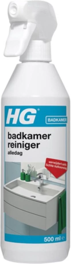 HG Badkamerreiniger Alledag - 500ml - Verwijdert Zeepresten, Huidvetten En Lichte Kalkaanslag