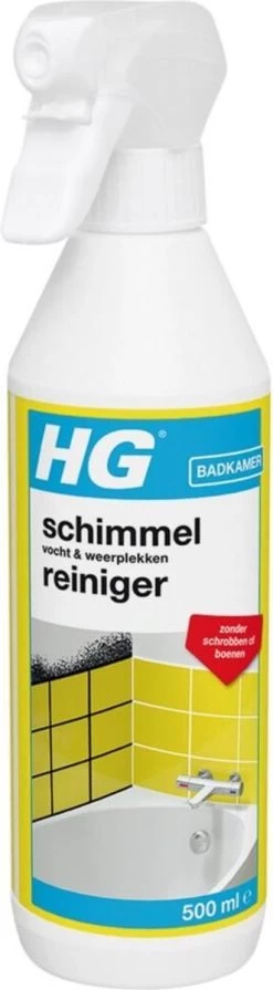 HG Schimmelreiniger - 500ml - De NR 1 Schimmelverwijderaar - Vernietigt De Hardnekkigste Schimmel - Geschikt Voor De Badkamer, Tegel-, Siliconenvoegen, Stucwerk -Winkel Met Schoonmaakproducten 331x1200