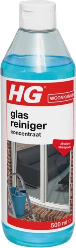 HG Glasreiniger Concentraat - 500ml - Reinigt Streeploos - De Keuze Van Professionele Glazenwassers -Winkel Met Schoonmaakproducten 369x1200