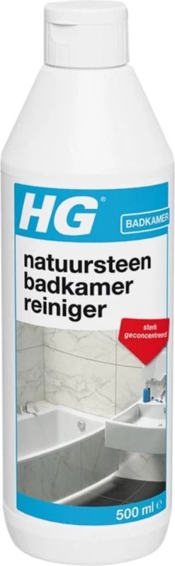 HG Natuursteen Badkamer Reiniger - 500ml - Ook Voor Marmer - Verwijdert Veilig Hardnekkig Vuil -Winkel Met Schoonmaakproducten 371x1200