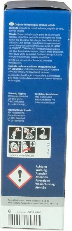 Bosch / Siemens Kookplaat Onderhoudsset - Onderhoudsset Voor Keramische Oppervlakken -Winkel Met Schoonmaakproducten 377x1200 2