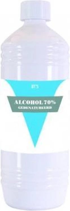 BTS 70% Gedenatureerde Alcohol 1000ML -Winkel Met Schoonmaakproducten 401x1200 1