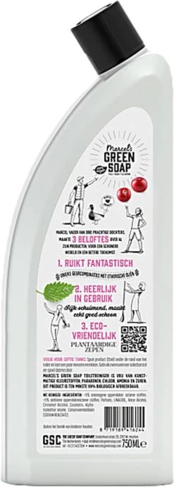 Marcel's Green Soap Toiletreiniger Patchouli & Cranberry - 750 Ml -Winkel Met Schoonmaakproducten 429x1200 1