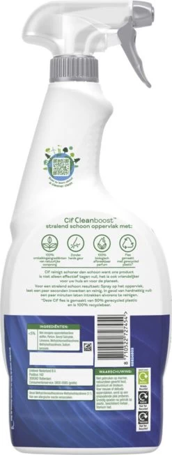 Cif CleanBoost Power & Shine Badkamer Spray - 6 X 750 Ml - Voordeelverpakking -Winkel Met Schoonmaakproducten 454x1200 1