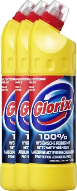 Glorix Original - 3 X 750 Ml - Bleek -Winkel Met Schoonmaakproducten 487x1200