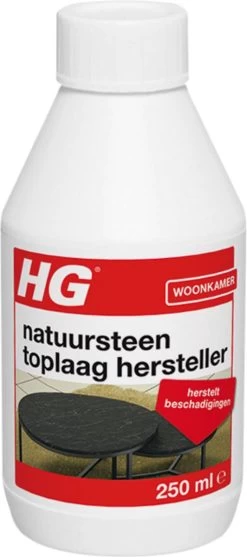 HG Natuursteen Toplaag Hersteller - 250 Ml - Herstelt Beschadigingen - Voor Marmer En Alle Andere Kalkhoudende Natuursteensoort -Winkel Met Schoonmaakproducten 532x1200