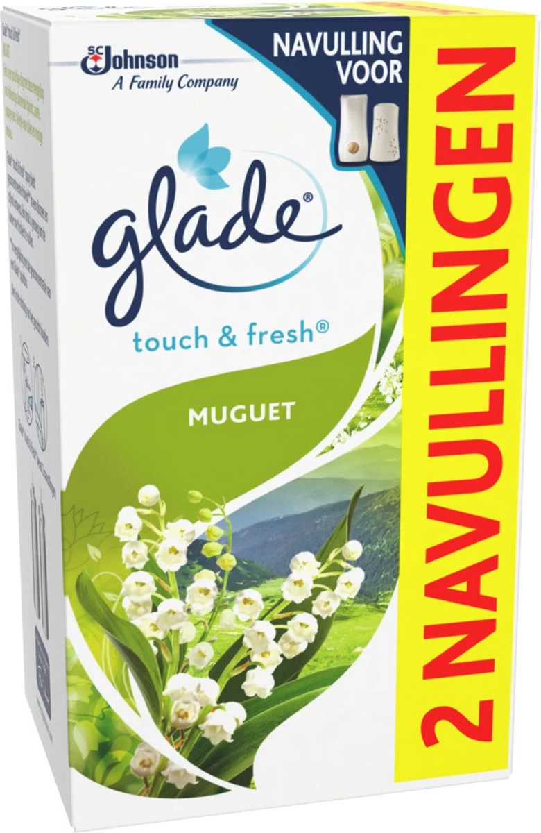 Glade By Brise Touch & Fresh Muguet Navulling - 2 Stuks 4 Glade By Brise Touch & Fresh Muguet Navulling - 2 Stuks - Afbeelding 2