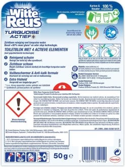 Witte Reus Turquoise Actief Toiletblok - Pacific - WC Blokjes Voordeelverpakking - 10 Stuks -Winkel Met Schoonmaakproducten 901x1200