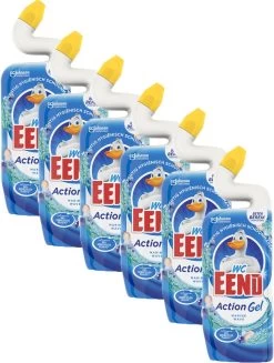 6x WC Eend Toiletreiniger Marine Wave 750 Ml -Winkel Met Schoonmaakproducten 907x1200
