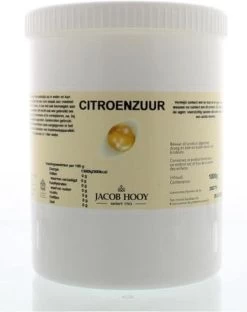 Jacob Hooy Citroenzuur Meelkristal 1 Kg -Winkel Met Schoonmaakproducten 949x1200
