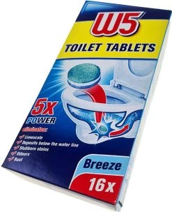 2x WC Tabs - Krachtig Actief, 3-in-1 Toilet Cleaning Tabs 100% Reiniging